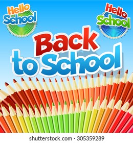 Vector illustration for school, study and education theme