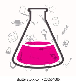 Vector Illustration of a Science Background