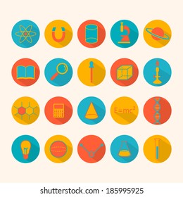 Vector Illustration of Science Icons