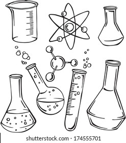 Vector Illustration Science Subjects Stock Vector (Royalty Free ...