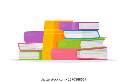 Vector illustration of scientific literature; dictionary. Library.