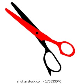 vector illustration of scissors 