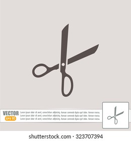 Vector illustration of scissors 