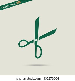 Vector illustration of scissors 