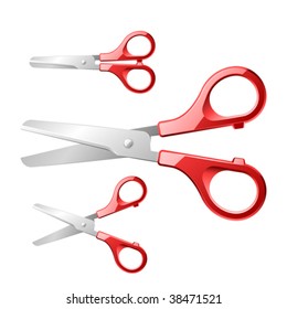 Vector illustration of scissors