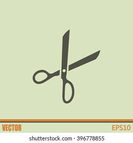 Vector illustration of scissors 