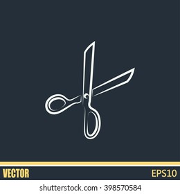 Vector illustration of scissors 