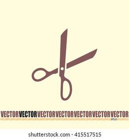 Vector illustration of scissors 