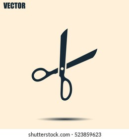 Vector illustration of scissors 