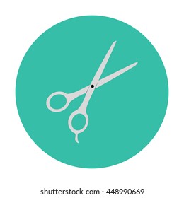 vector illustration of scissors icon