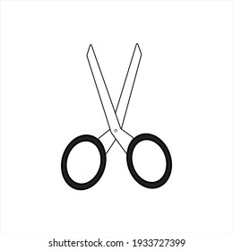 Vector illustration of scissors icon graphics. Great for icon posters, flyers, applications, social media, blogs, and more
