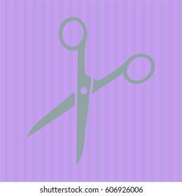 Vector illustration of Scissors icon or symbol
