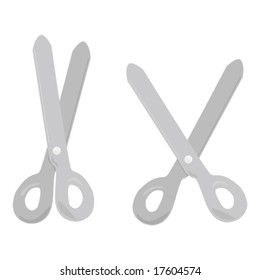 Vector illustration of scissors. For jpeg version, please see my portfolio.