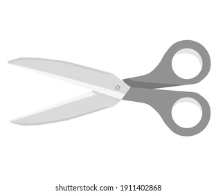 Vector illustration of scissors for office and school supplies
