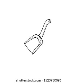 Vector illustration of scoop in sketch style. Suitable for all types of design.