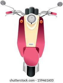 Vector illustration of scooter.