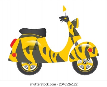 VECTOR ILLUSTRATION OF SCOOTER DESUGN