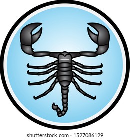Vector illustration of a scorpion