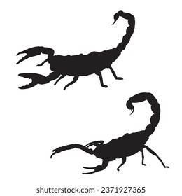 Vektorgrafik von Skorpion Silhouette