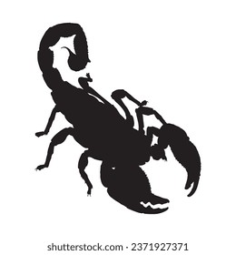 Vector Illustration of Scorpion Silhouette
