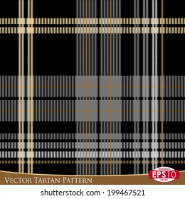 Vector illustration of Scotland fabric "TARTAN" seamless pattern. With high detail made fabric texture.