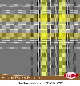 Vector illustration of Scotland fabric "TARTAN" seamless pattern. With high detail made fabric texture.