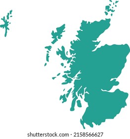 Vector Illustration of Scotland map