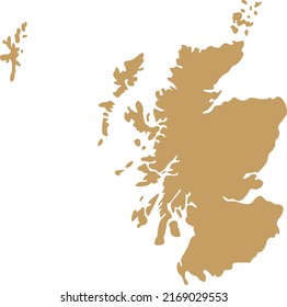 Vector Illustration of Scotland map