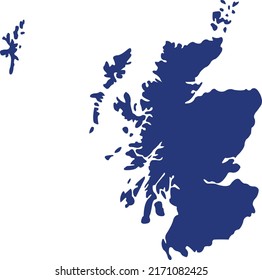 Vector Illustration Scotland Map Stock Vector (Royalty Free) 2171082425 ...