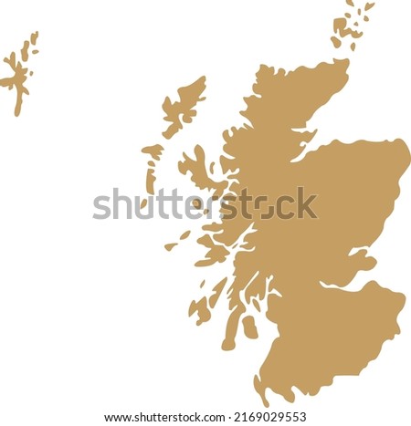 Vector Illustration of Scotland map