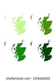 vector illustration of Scotland maps