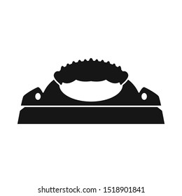 Icono vectorial de rascacielos y vidrio. Elemento Web de rascacielos y icono vectorial de herramienta para material.