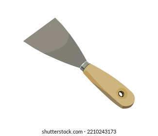 Vector Illustration Scraper isolated on white background.
Carpentry hand tools