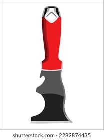Vector Illustration Scraper isolated on white background. Carpentry hand tools