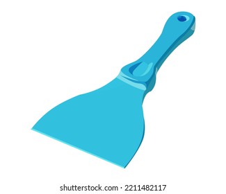 Vector Illustration Scrapper aislado en fondo blanco.
Herramientas para carpintería con mango de plástico