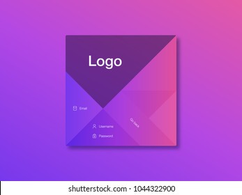 Vector Illustration of screens and web concept. Interface UX, UI GUI screen template for web site banners. Sign up