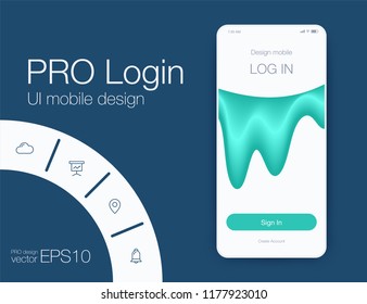 Vector Illustration of screens and web concept. Interface UX, UI GUI screen template for web site banners. Sign up