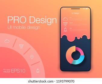 Vector Illustration of screens and web concept. Interface UX, UI GUI screen template for web site banners. Sign up