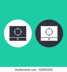 Vector illustration of screenshot icon . Can be used as company logo, badge, web interface and mobile application button, pictogram