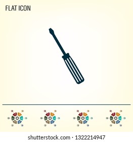 vector illustration of screwdriver