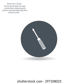 vector illustration of screwdriver