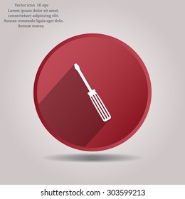 vector illustration of screwdriver