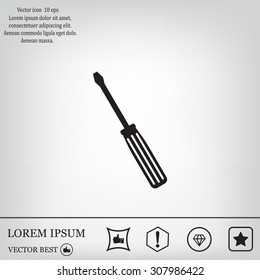 vector illustration of screwdriver