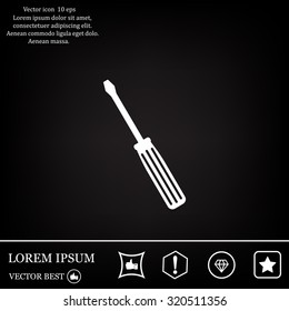 vector illustration of screwdriver