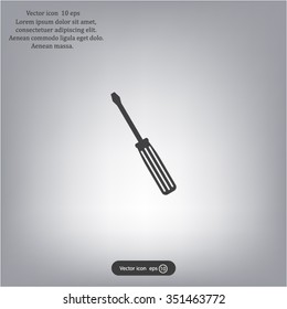 vector illustration of screwdriver