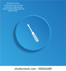 vector illustration of screwdriver