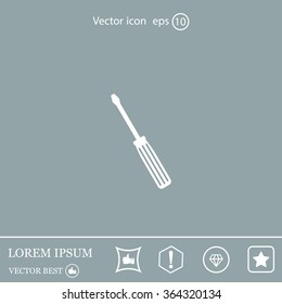 vector illustration of screwdriver