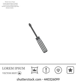vector illustration of screwdriver