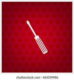 vector illustration of screwdriver