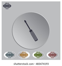 vector illustration of screwdriver